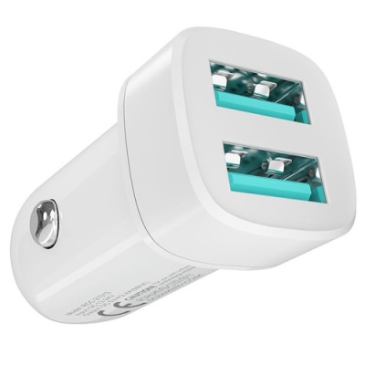 Автомобільний Зарядний Пристрій Ridea RCC-21012 Grand 2USB 2.4A (Білий)