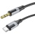 кабель aux borofone bl19 3.5mm(male) - type-c(male) 1m (чорний) 
