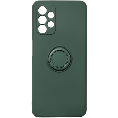 Купить силіконовий чохол soft silicone casevsmagnet ring для samsung a135 galaxy a13 4g - dark green онлайн