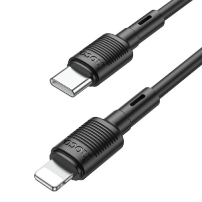 кабель hoco x83 (pd) type-c - lightning 20w 3a/1m (чорний) 