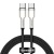 кабель baseus cafule metal (pd) type-c - type-c 100w 5a/1m (catjk-c01) (black) 