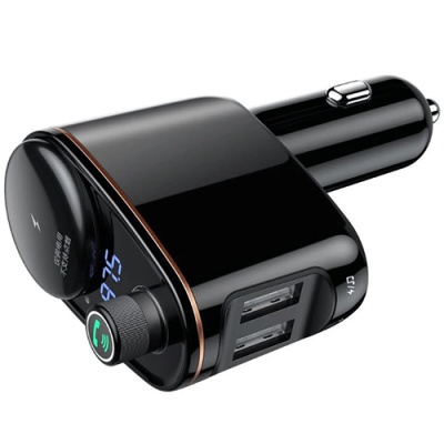 FM Модулятор Baseus (CCHC000001) Locomotive S-06 3.4A/2 USB Black
