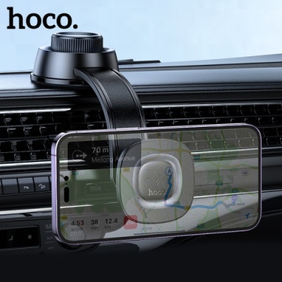 Автотримач Hoco HW31 4.5-7.0 inch Magnetic Ring Wireless 15W (Чорний)