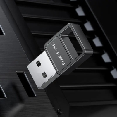 bluetooth-адаптер borofone dh8 (чорний) 