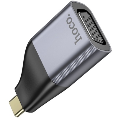 перехідник hoco ua34 type-c to vga 2k 60hz (сiрий) 