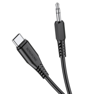 кабель aux borofone bl8 3.5mm(male) - type-c(male) 1m (чорний) 