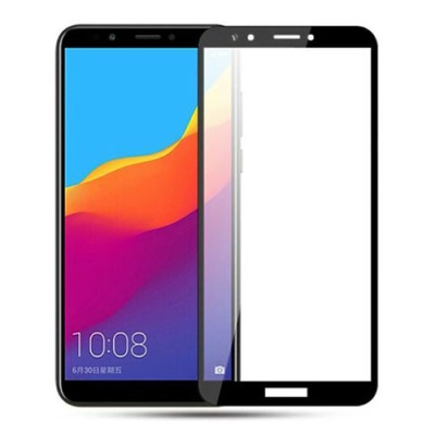 захисне скло glass full glue для huawei y6 2018 (atu-l21) (чорний) 