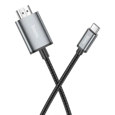 кабель hoco ua27 type-c - hd tv 2m metal gray 