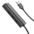 usb hub hoco hb42 easy safety 4-in-1 gigabit ethernet adapter(usb to usb3.0*3+rj45) black 