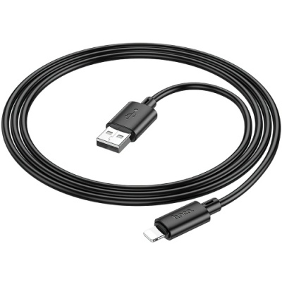 кабель hoco x88 gratifield usb - lightning 2.4a/1m (чорний) 