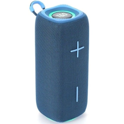 портативна колонка t&g tg-654 з rgb підсвіткою (синій) 