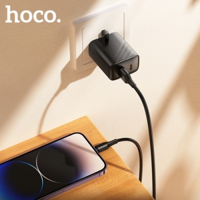 кабель hoco x120 usb - lightning 2.4a/1m (чорний) 
