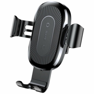 Автотримач з бездротовою зарядкою Baseus Wireless Fast Charger Gravity Car Mount (WXYL-01) Black