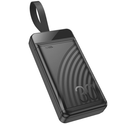 додаткова батарея power bank hoco j123b element pd20w+qc3.0 22.5w with digital display 30000 mah (чорний) 