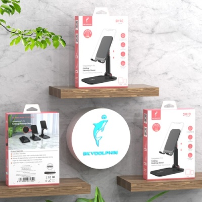 тримач skydolphin sh10 folding desktop stand (чорний) 