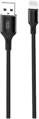 кабель xo nb143 usb - lightning 2.1a/1m (чорний) 