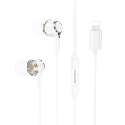 навушники borofone bm90 lightning (bluetooth connection) (білий) 