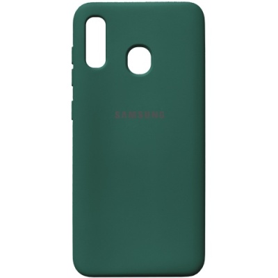 Купить силіконовий чохол soft silicone case для samsung a305 galaxy a30/a205 galaxy a20 - dark green онлайн