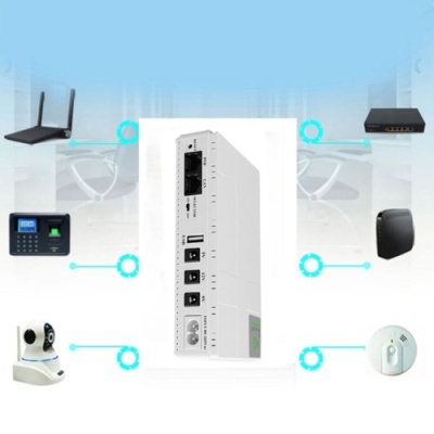 джерело безперебійного живлення (ups) для мережевого обладнання dc1018p 12v/ 9v/ 5v 10000 mah (білий) 
