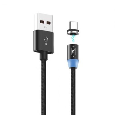 кабель skydolphin s59t magnetic usb - type-c 2.4a/1m (чорний) 
