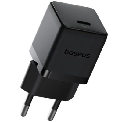 мережевий зарядний пристрій baseus palm fast charger (e0116401) 1type-c/20w/pd +(type-c - lightning 20w) (чорний) 