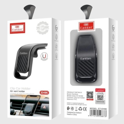 Автотримач Earldom ET-EH96 Magnet/Air Vent (Чорний)