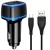 Автомобільний Зарядний Пристрій SkyDolphin SZ18T 2USB/3.4A/15W + (USB - Type-C) (Чорний)