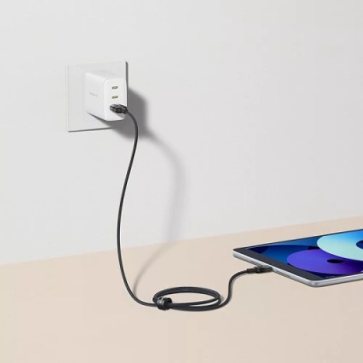кабель baseus discolor series fast charging usb - lightning 2.4a (p10374900111-00) (1m) (black) 