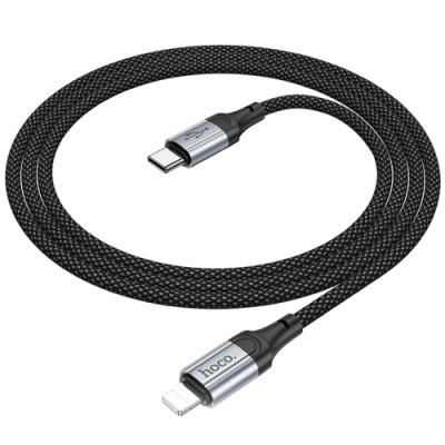 кабель hoco x102 type-c - lightning 27w/1m (чорний) 