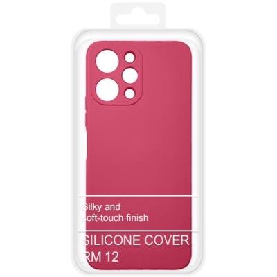 Купить чохол soft silicone case full для xiaomi redmi 12 (малиновий) онлайн