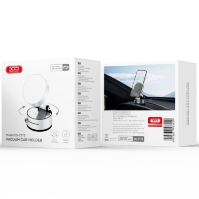 Автотримач XO C170 Vacuum Cup (Білий)