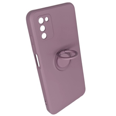 Купить силіконовий чохол soft silicone casevsmagnet ring для samsung a037 galaxy a03s - blueberry yogurt онлайн