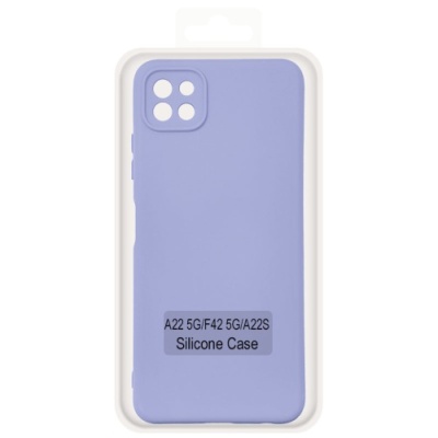 Купить чохол soft silicone case full для samsung a226 galaxy a22 5g (linen blue/lilac) онлайн