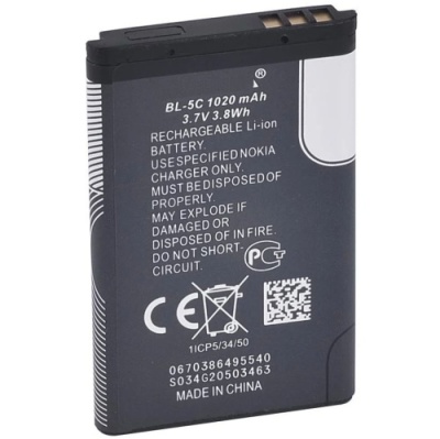 акумулятор для nokia bl-5c (1020mah) premium quality