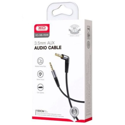 кабель aux xo nb-r205 2 pin (1м) (чорний) 