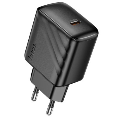 мережевий зарядний пристрій hoco cs24a 1type-c/25w/pd (чорний) 