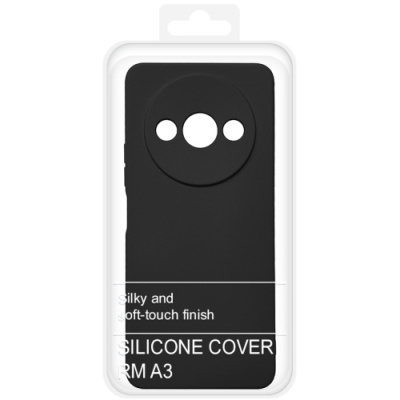 Купить силіконовий чохол soft silicone case для xiaomi redmi a3/poco c61 (чорний) онлайн