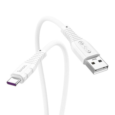 кабель hoco x67 usb - type-c 5a/1m (білий) 