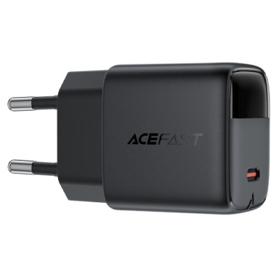 мережевий зарядний пристрій acefast a113 pd20w (1type-c) (чорний) 