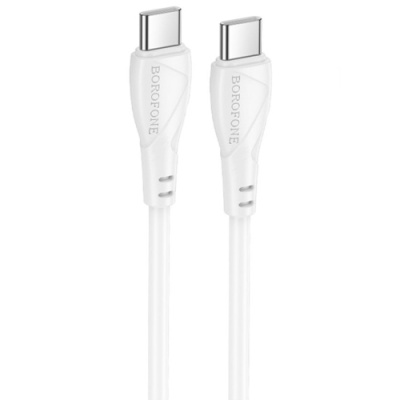 кабель borofone bx121 type-c - type-c 60w/1m (білий) 