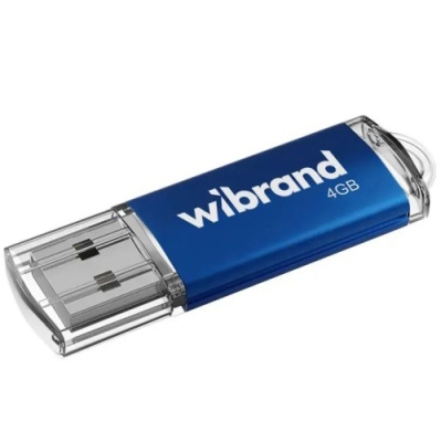 usb флеш-накопичувач wibrand 4gb cougar (синій) 