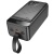 додаткова батарея power bank hoco j123c element 22.5w+pd20w with digital display 60000 mah (чорний) 