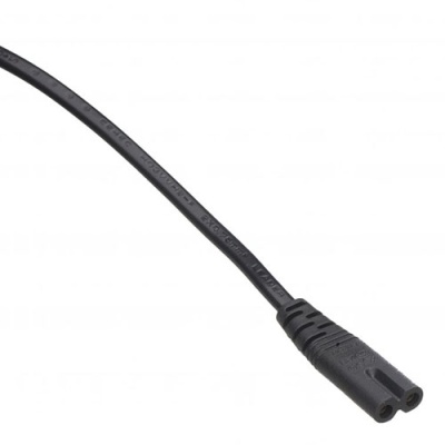 кабель живлення від 220v для колонок і радіо c7/f 2pin 1.5m (чорний) 