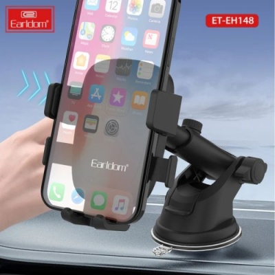 Автотримач Earldom ET-EH148 на присоску/4.5"-7" (Чорний)