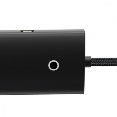 usb hub baseus lite series 4-port (type-c to usb3.0*4) (wkqx030401) 1m black 