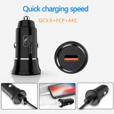 Автомобільний Зарядний Пристрій SkyDolphin SZ10 1USB/18W/QC3.0 (Чорний)