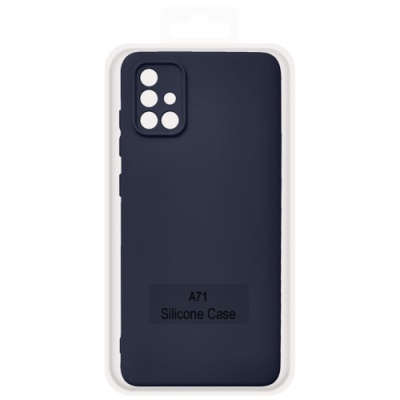 Купить чохол soft silicone case full для samsung a715 galaxy a71 (dark blue) онлайн