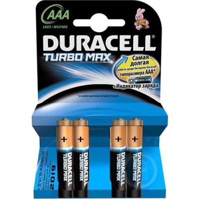 батарейка duracell lr3 turbo aaa (4шт) 