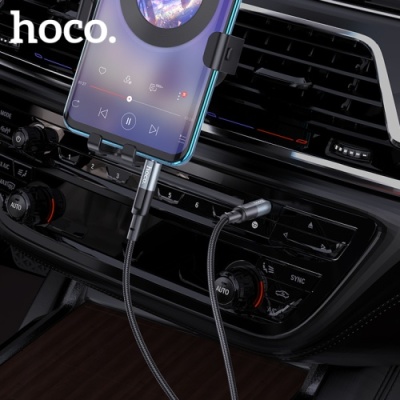 кабель aux hoco upa23 1m (сірий) 