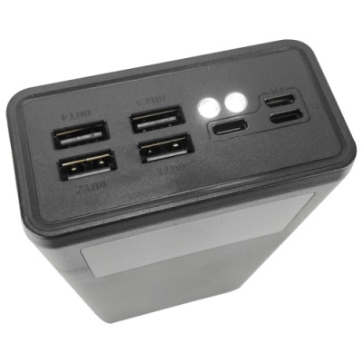 додаткова батарея power bank xo pr124 digital display 40000 mah (чорний) 